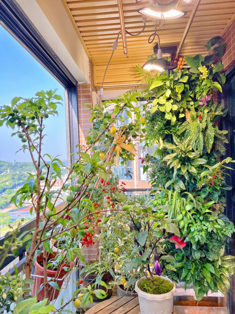 Plant grow lights ensure adequate lighting for vegetables in the garden Plant grow lights ensure adequate lighting for vegetables in the garden