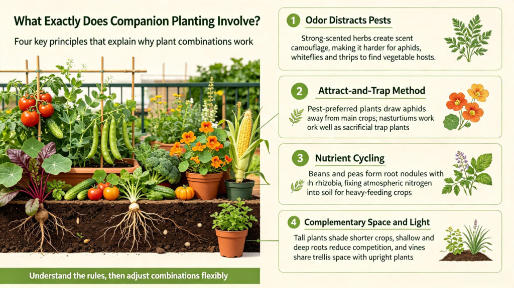 What Exactly Does Companion Planting Involve?Four key principles that explain why plant combinations work.